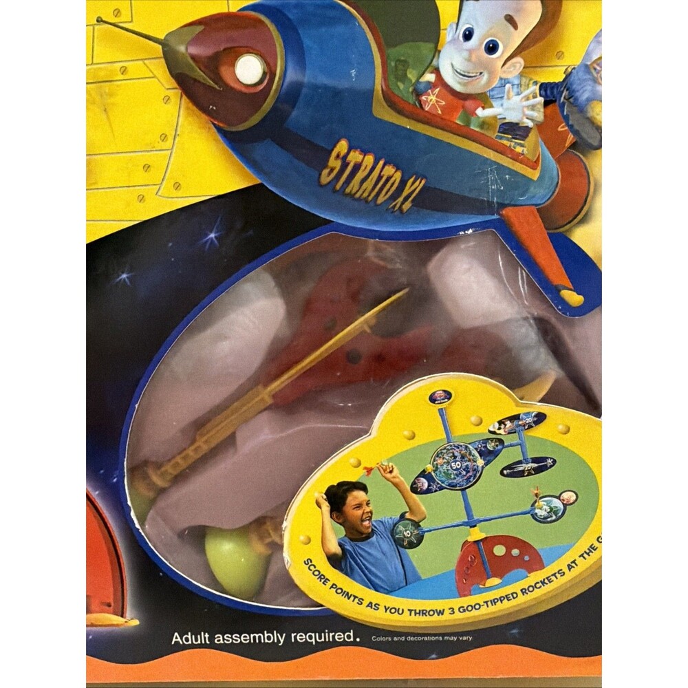 Nickelodeon Jimmy Neutron Goo Rocket Darts 3ft Tall Safe Dart Game Ages 6+